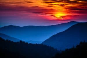 Great Smoky Mountains National Park sunset