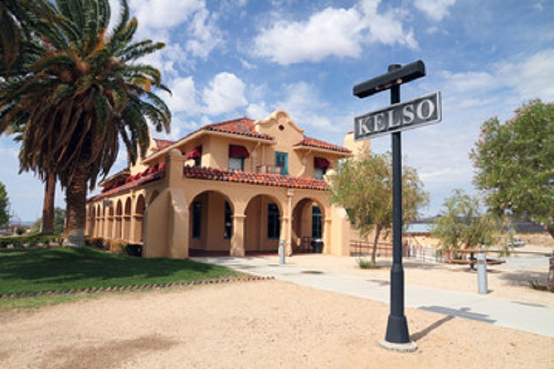 Historic Kelso Depot in the Mojave National Preserve Desert