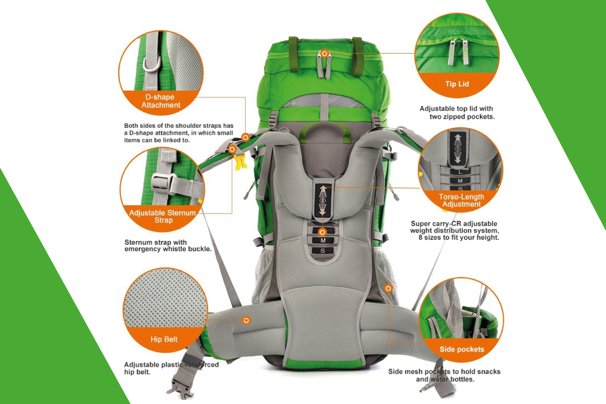 features of a hiking backpack